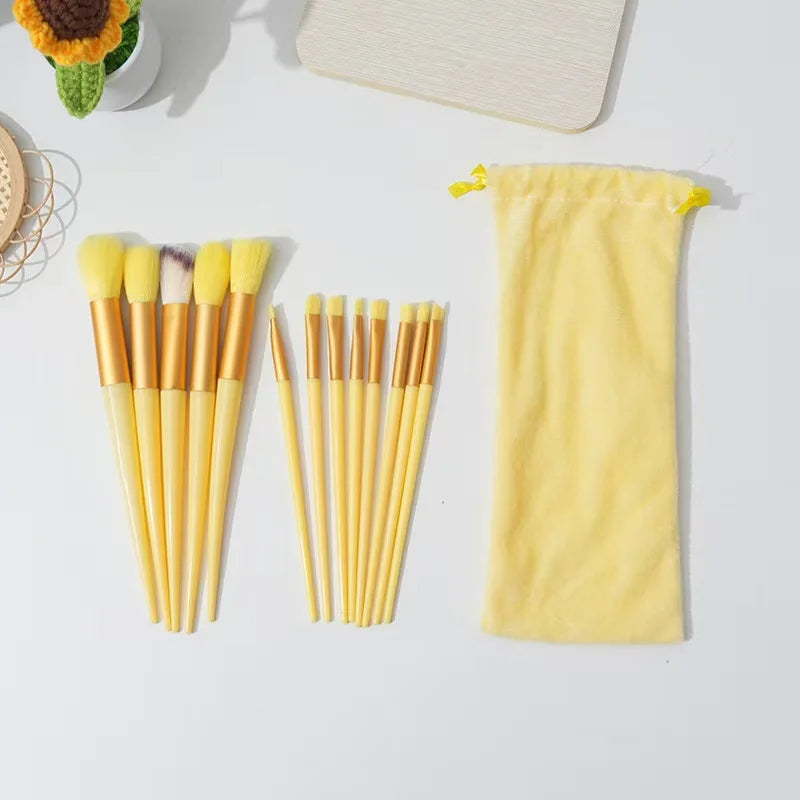 Professional 13–16Pcs Makeup Brush Set with Bag