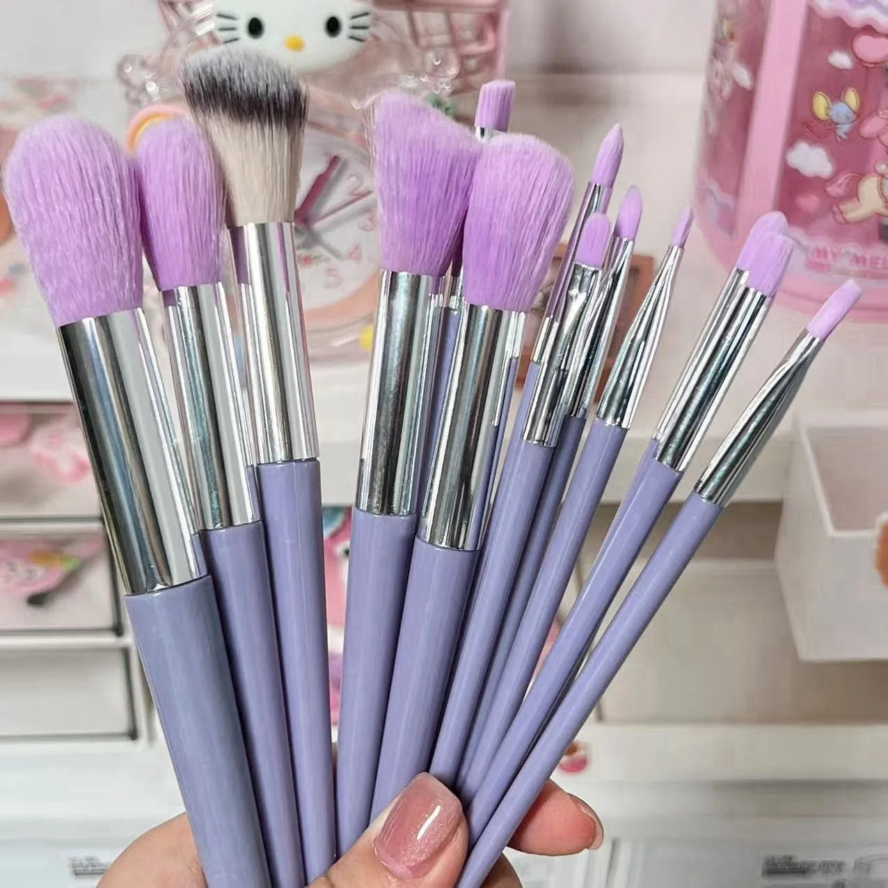 Professional 13–16Pcs Makeup Brush Set with Bag