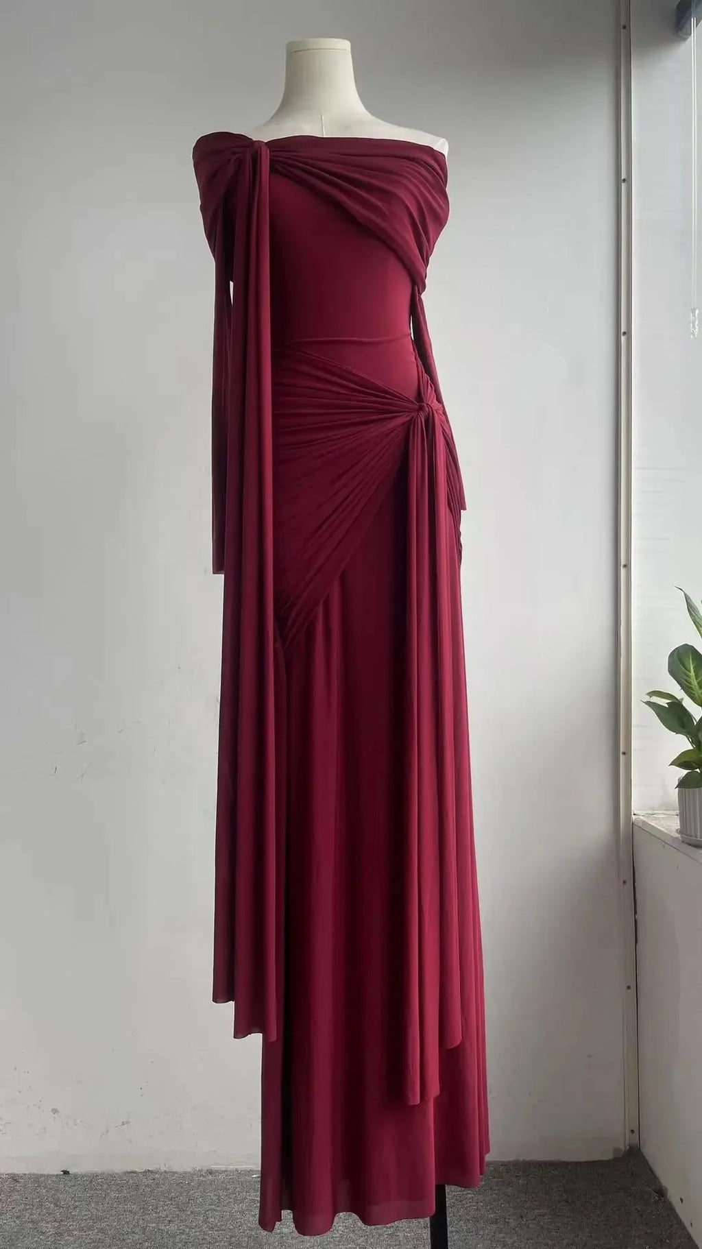 Black Strapless Corset Mermaid Evening Dress with Slit