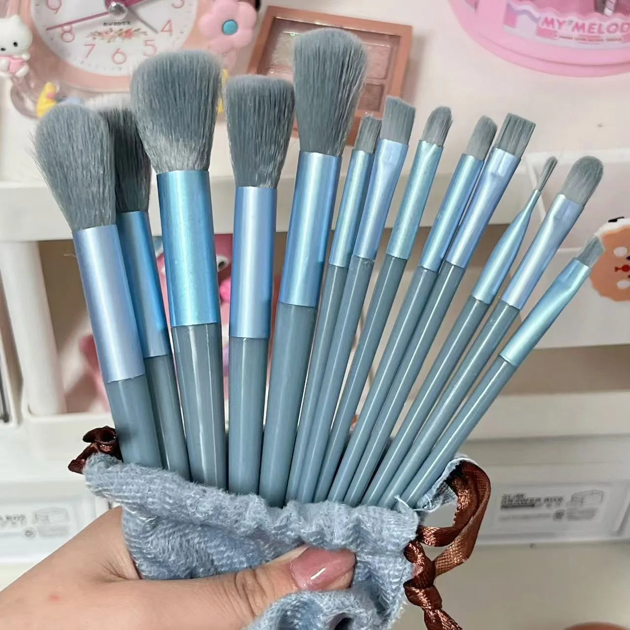 Professional 13–16Pcs Makeup Brush Set with Bag