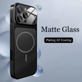 Original Glass Nano Matte Case For iPhone 17 16 15 14 13 Pro Max 17Air Magnetic For Magsafe Wireless Charging Armor Funda