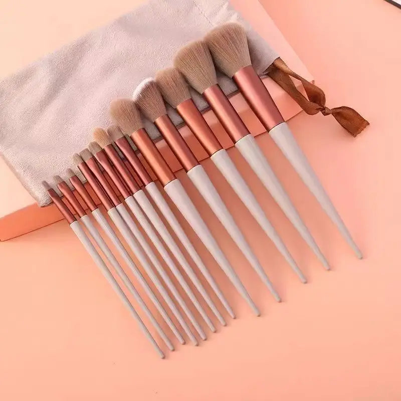 Professional 13–16Pcs Makeup Brush Set with Bag