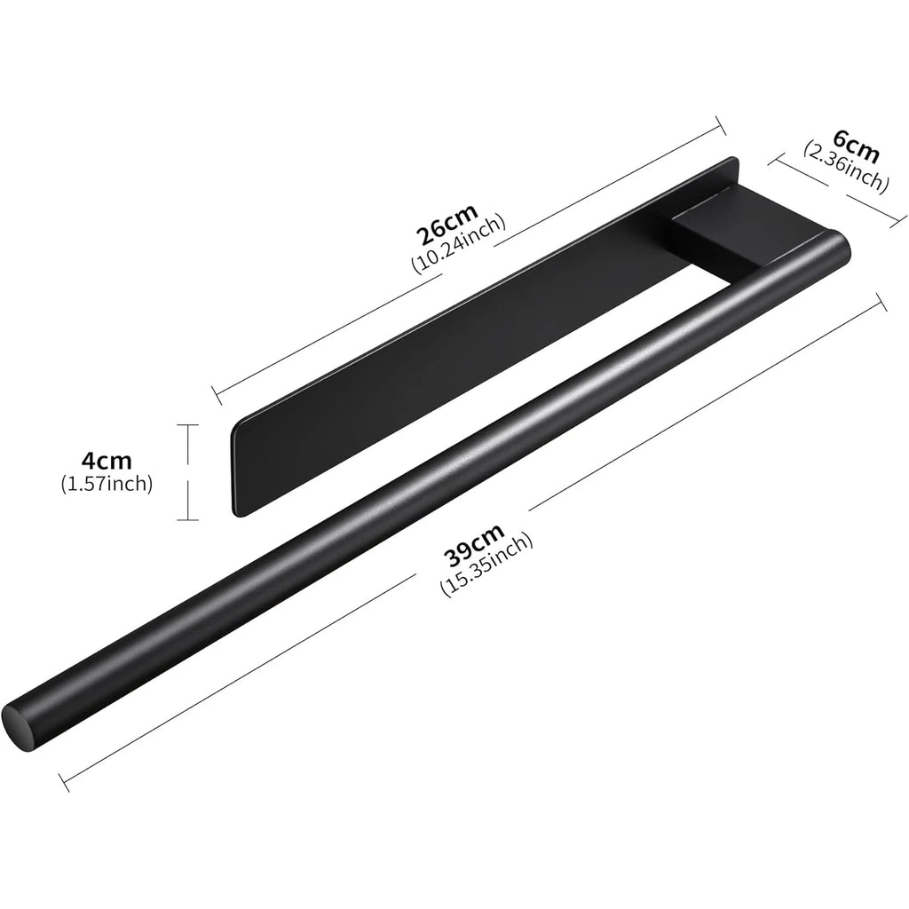 Bathroom Towel Racks No Drill Double Adhesive Towel Bar Stainless Steel 39CM