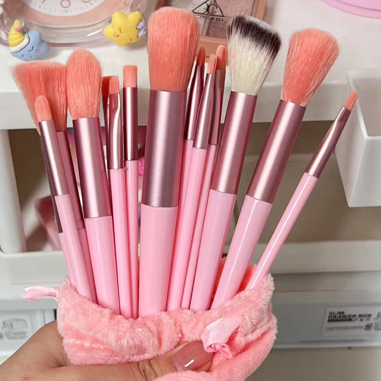 Professional 13–16Pcs Makeup Brush Set with Bag