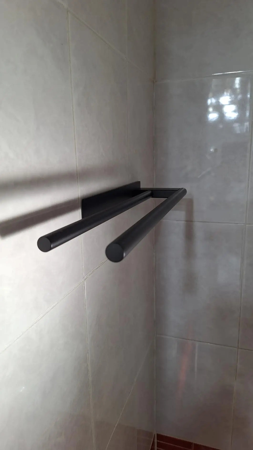 Bathroom Towel Racks No Drill Double Adhesive Towel Bar Stainless Steel 39CM