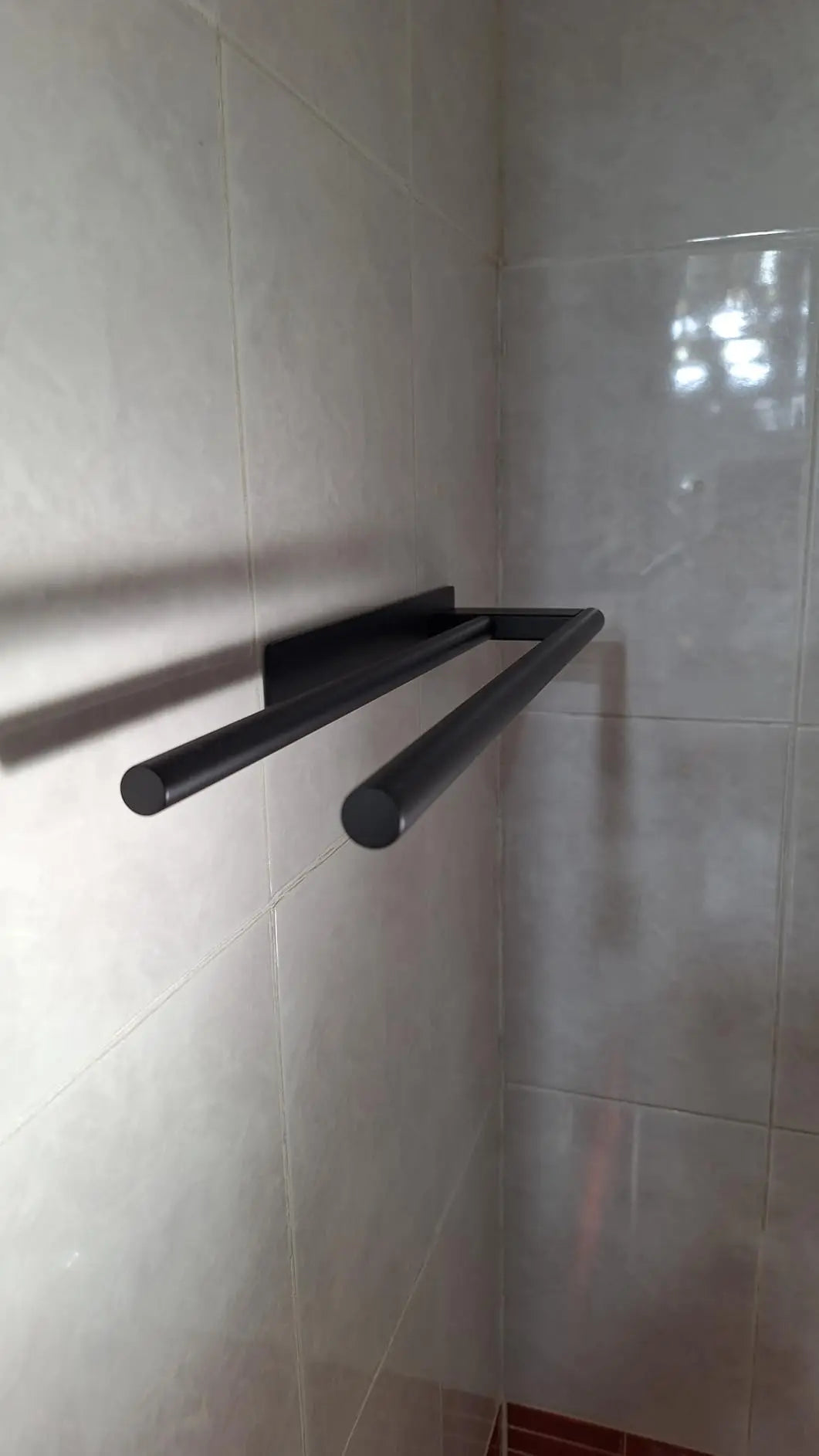Bathroom Towel Racks No Drill Double Adhesive Towel Bar Stainless Steel 39CM