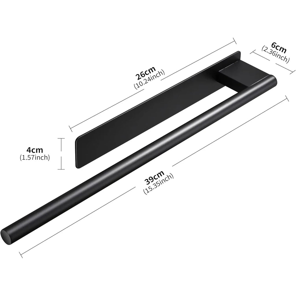Bathroom Towel Racks No Drill Double Adhesive Towel Bar Stainless Steel 39CM